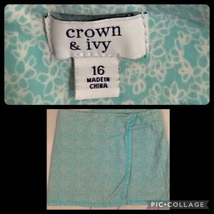 CROWN and Ivy Skorts  skirt shorts underneath size women’s 16
